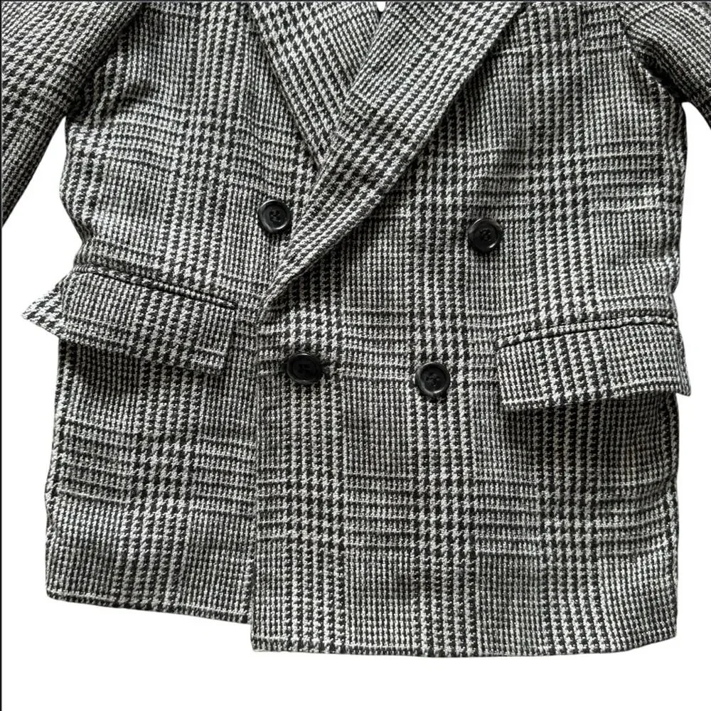 Vintage Rudnick’s Children’s Black and White Houndstooth Blazer Approx. Size 6/7
